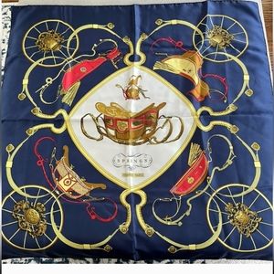 HERMES Silk Scarf Wrap AUTHENTIC